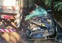 Colisão frontal entre carro e caminhão deixa um homem ferido na BR-285