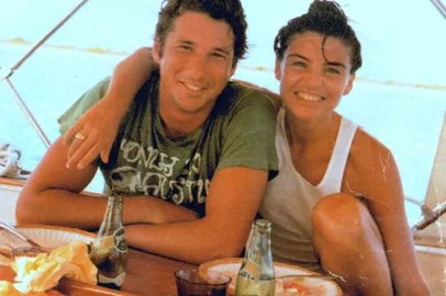 Richard Gere e Sylvia Martins, artista plástica gaúcha.<!-- NICAID(7292167) -->