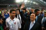 74163272(FILES) AC Milan's president Silvio Berlusconi (R) and Brazilian football star Ronaldo (L) arrive for the Champions League final football match against Liverpool at the Olympic Stadium, in Athens, on May 23, 2007. Italian ex-prime minister Silvio Berlusconi died at age 86. (Photo by Franck FIFE / AFP)Editoria: SPOLocal: AthensIndexador: FRANCK FIFESecao: soccerFonte: AFPFotógrafo: STF<!-- NICAID(15453614) -->