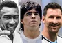 Pelé, Maradona ou Messi: quem é o maior jogador da história? Vote na enquete 