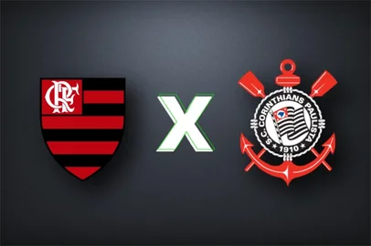 Arte GZH flamengo, corinthians, escudos