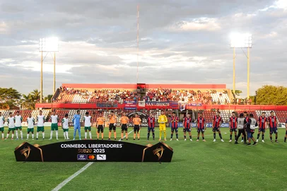 Partida entre Palmeiras e Cerro PorteÃ±o-PAR, vÃ¡lida pela segunda rodada da primeira fase da CONMEBOL Libertadores Sub-20, no estÃ¡dio Gunther Voge, em AsunciÃ³n-PAR. (Foto: Fabio Menotti/Palmeiras/by Canon)<!-- NICAID(15991277) -->