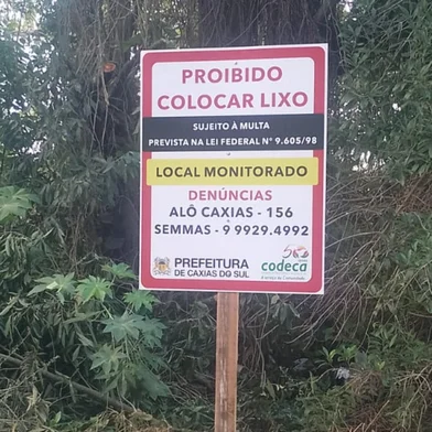 Nove meses após lançamento, programa contra descarte irregular de lixo em Caxias do Sul já aplicou R$ 56 mil em multas. Desde o início do programa Caxias Mais Limpa, 23 infratores foram identificados e mais de 2,3 mil toneladas de resíduos retiradas de áreas afetadas neste ano.<!-- NICAID(16341329) -->