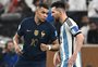 Messi evita conversar com Mbappé sobre a final da Copa do Mundo