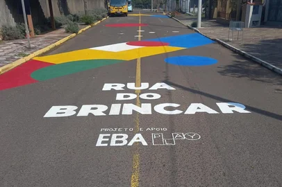 Rua do Brincar, em Morro Reuter.<!-- NICAID(16104730) -->