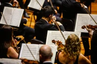 Orquestra Sinfônica de Porto Alegre realiza concerto de Natal na casa da Ospa (junto ao Centro Administrativo do Estado). O maestro e diretor artístico da Ospa, Evandro Matté, comanda o concerto de encerramento da Temporada 2022 da orquestra.<!-- NICAID(15298753) -->