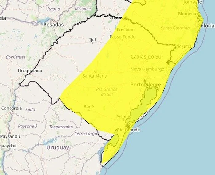 Instituto Nacional de Meteorologia (Inmet) / Reprodução