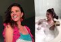 Luma de Oliveira posa em banheira e compartilha com seguidores