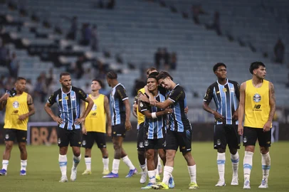 PORTO ALEGRE, RS, BRASIL, 21-04-2026: Grêmio x Confiança-SE, partida de ida da quinta fase da Copa do Brasil. O jogo será na Arena, em Porto Alegre. Foto: Bruno Todeschini/Agência RBSIndexador: Bruno Todeschini<!-- NICAID(16270581) -->