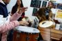 PASSO FUNDO, RS, BRASIL - 2022.05.12 - O projeto de extensão Da Capo, da UPF, leva o ensino da Música a crianças e adolescentes da comunidade local de Passo Fundo por meio de oficinas coletivas de percussão. Foto: Jonathan Heckler/Agência RBS<!-- NICAID(15094356) -->