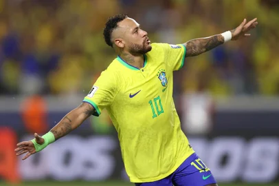 Neymar  Brasil x Bolívia no Estadio Mangueirão, Belém do Pará - PA, Brasil.Eliminatórias 2026.Foto:Vitor Silva/CBF<!-- NICAID(15536049) -->