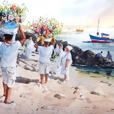 Antônio Giacomin registra nuances da fé em exposiçãoExímio numa técnica marcada pela fluidez dos matizes das cores diluídas, propondo nuances ao olhar, o artista visual Antônio Giacomin apresenta a coleção Qual é a Sua Fé? em exposição dia 31 de agosto, em sua galeria (Rua João Adami, 286, Pio X), em Caxias do Sul. Focada no universo das divindades, das múltiplas manifestações da fé e da religiosidade brasileiras, a nova série reúne aquarelas e alguns acrílicos sobre tela nos quais afirma e reverencia o poder dessas imagens de devoção.<!-- NICAID(15187905) -->