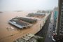 PORTO ALEGRE, RS, BRASIL - 22/11/2023 - Imagens do Cais Mauá com inundação. FOTO: ANSELMO CUNHA, AGÊNCIA RBS<!-- NICAID(15605394) -->