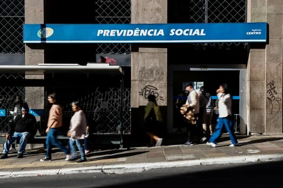 PORTO ALEGRE, RS, BRASIL, 23.05.2025: Agencia do INSS localizada no centro histórico da capital. Foto: Camila Hermes/Agencia RBS<!-- NICAID(16044494) -->