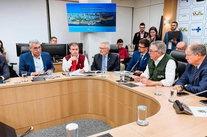 Reunião - prefeitos da Região Metropolitana com Alexandre Padilha em Brasília