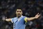 Uruguay's forward #09 Luis Suarez reacts during the Qatar 2022 World Cup Group H football match between Ghana and Uruguay at the Al-Janoub Stadium in Al-Wakrah, south of Doha on December 2, 2022. (Photo by Khaled DESOUKI / AFP)Editoria: SPOLocal: DohaIndexador: KHALED DESOUKISecao: soccerFonte: AFPFotógrafo: STF<!-- NICAID(15297906) -->