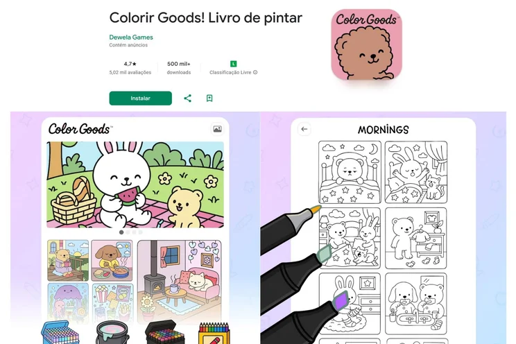 Estilo Bobbie Goods? Os melhores aplicativos para colorir no celular | GZH