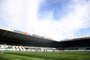 (FILES) In this file photo taken on June 21, 2020 A general view of the stadium during the English Premier League football match between Newcastle United and Sheffield United at St James' Park in Newcastle-upon-Tyne, north east England on June 21, 2020. - A Saudi-backed takeover Newcastle is set to get the green light from the Premier League despite warnings from Amnesty International that the deal represents "sportswashing" of the Gulf state's human rights record. An investment group fronted by the Saudi Public Investment Fund (PIF), PCP Capital Partners and billionaire brothers David and Simon Reuben, struck a deal worth a reported £300 million ($391 million) to buy the club from unpopular owner Mike Ashley in April 2020. (Photo by OWEN HUMPHREYS / POOL / AFP) / RESTRICTED TO EDITORIAL USE. No use with unauthorized audio, video, data, fixture lists, club/league logos or 'live' services. Online in-match use limited to 120 images. An additional 40 images may be used in extra time. No video emulation. Social media in-match use limited to 120 images. An additional 40 images may be used in extra time. No use in betting publications, games or single club/league/player publications. / <!-- NICAID(14909202) -->