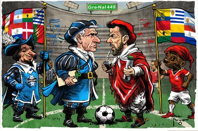 Gilmar Fraga,charge,Grenal449,Grenal / Agencia RBS Gilmar Fraga - Charge - Grenal449 - A/L<!-- NICAID(16210497) -->