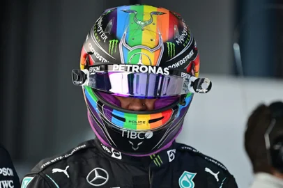 Lewis Hamilton, capacete