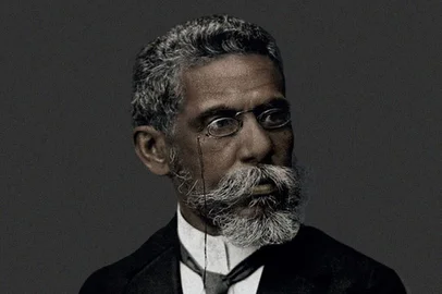 Campanha cria imagem de Machado de Assis negro para reparar equívoco histórico.<!-- NICAID(14064292) -->
