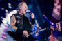 James Hetfield of Metallica performs on stage during a concert at the Ernst-Happel-Stadion in Vienna, Austria on August 16, 2019. (Photo by GEORG HOCHMUTH / APA / AFP) / Austria OUTEditoria: ACELocal: ViennaIndexador: GEORG HOCHMUTHSecao: culture (general)Fonte: APAFotógrafo: STR<!-- NICAID(14612198) -->