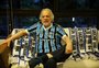 Cacalo se emociona ao falar sobre título de patrono do Grêmio: "Honra inexplicável"