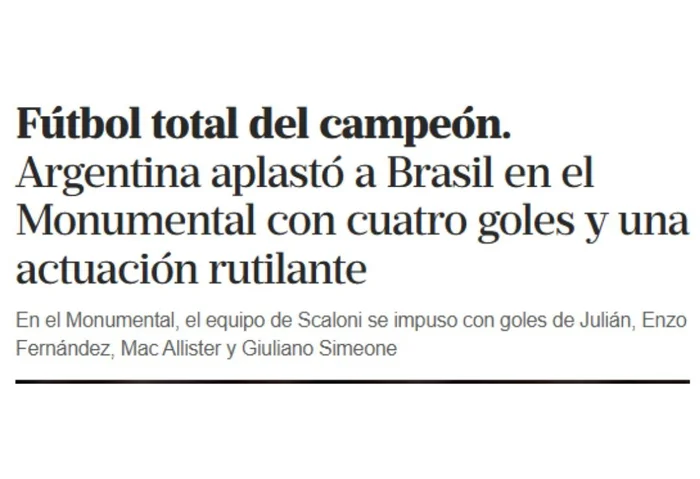 La Nacion / Reprodução