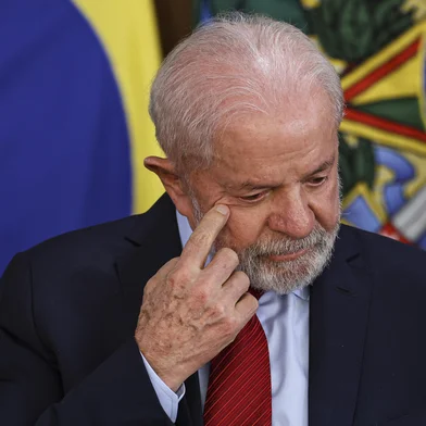 Brasília (DF), 29/11/2024 - O presidente Luiz Inácio Lula da Silva durante cerimônia para assinatura de contratos de financiamento do BNDES para infraestrutura e mobilidade urbana de São Paulo. Foto: Marcelo Camargo/Agência Brasil<!-- NICAID(15933920) -->