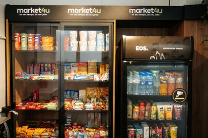 Mercado autônomo da rede Market4u é inaugurado na Keko, em Flores da Cunha. <!-- NICAID(16038875) -->
