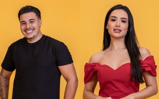 Colagem de fotos de Pedro e Jordana, participantes do BBB26<!-- NICAID(16206445) -->