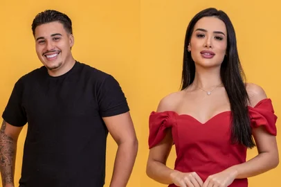 Manoella Mello / Globo/Divulgação Colagem de fotos de Pedro e Jordana, participantes do BBB26<!-- NICAID(16206445) -->
