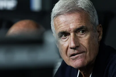 PORTO ALEGRE, RS, BRASIL, 14-04-2026 Grêmio vs Deportivo Riestra. Duelo válido pela fase de grupos da Copa Sul-Americana 2026. Foto: Renan Mattos/Agência RBS<!-- NICAID(16265888) -->