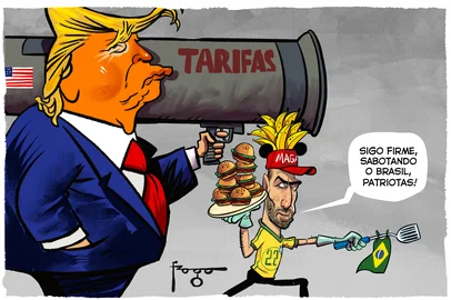 PORTO ALEGRE, RS, BRASIL, 21-07-2025: Charge de Gilmar Fraga. - Foto: Gilmar Fraga/Agência RBS<!-- NICAID(16085092) -->