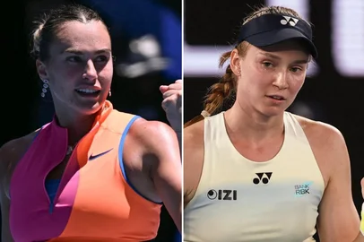 Aryna Sabalenka x Elena Rybakina pela final do Australian Open<!-- NICAID(16213935) -->