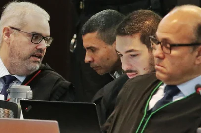 PORTO ALEGRE, RS, BRASIL, 28/06/2023- A 11ª Vara Federal de Porto Alegre realiza sessão do Tribunal do Júri envolvendo o homicídio do médico Antônio Becker. Foto: Lauro Alves  / Agencia RBS<!-- NICAID(15468101) -->