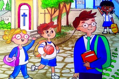 Os alunos da Escola Municipal de Ensino Fundamental Angelo Francisco Guerra, localizada no bairro Mariland, em Caxias do Sul, lançam neste sábado, 26, às 10h45min, na sede da escola, o gibi resultante do projeto Nossa Escola Tem História. Com ilustrações e histórias sobre a escola e seu patrono, o trabalho é resultante de oficinas realizadas no decorrer do ano com a historiadora Ana Paula Almeida, o jornalista Régis Vargas e o ilustrador Ernani Carraro.<!-- NICAID(15274224) -->