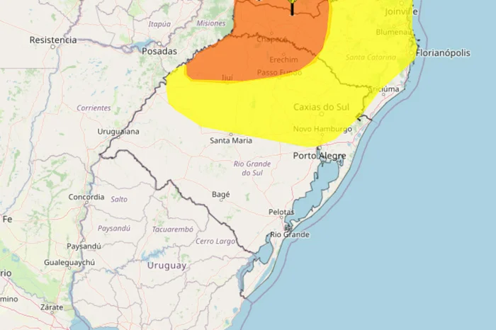Instituto Nacional de Meteorologia (Inmet) / Reprodução