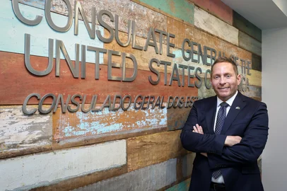 PORTO ALEGRE, RS, BRASIL, 04-12-2025: Jason Green, Cônsul-geral dos Estados Unidos da América em Porto Alegre. Foto: Bruno Todeschini/Agência RBS<!-- NICAID(16180639) -->