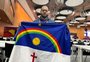Jornalista ameaçado no Catar por usar bandeira de Pernambuco faz protesto na Fifa: "Temi pela minha segurança"