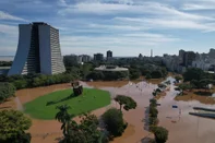 PORTO ALEGRE, RS, BRASIL - 07/05/2024 - Situação da cheia que atinge a Capital. FOTO: RENAN MATTOS, AGÊNCIA RBS<!-- NICAID(15757601) -->