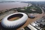 Vista aérea do Estádio Beira-Rio e Orla , em Porto Alegre (RS), tomados pelas águas após o transbordamento do Lago Guaiba. Fotos: Renan Mattos/Agencia RBS<!-- NICAID(15756356) -->