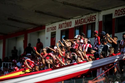 ***EM BAIXA***BAGÉ, RS, BRASIL,  12/03/2022- Guarany x Inter: jogo válido pela última rodada do Gauchão. Foto: André Ávila / Agencia RBS<!-- NICAID(15040025) -->