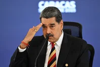 Venezuela's President Nicolas Maduro speaks during a press conference in Caracas on September 1, 2025. Guyana's President Irfaan Ali, expressed on Monday his support for the deployment of US military forces in the Caribbean, while Caracas accused him of seeking to encourage a 'war front' due to allegations of a supposed attack from Venezuela against a Guyanese vessel. (Photo by JUAN BARRETO / AFP)Editoria: POLLocal: CaracasIndexador: JUAN BARRETOSecao: diplomacyFonte: AFPFotógrafo: STF<!-- NICAID(16114505) -->