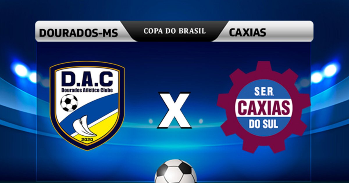 Dourados-MS x Caxias: onde assistir, horário e escalações pela Copa do Brasil | Pioneiro