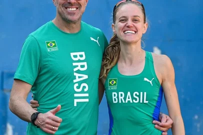 Jaqueline Weber, Fabiano Peçanha, atletismo