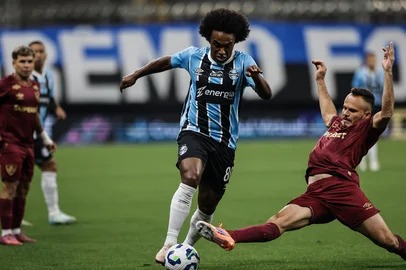 PORTO ALEGRE, RS, BRASIL, 02-12-2025: Grêmio vs Fluminense, na Arena, pelo Brasileirão Série A 2025. Fotos: Renan Mattos/Agência RBS<!-- NICAID(16178885) -->