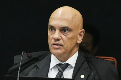 O ministro do Supremo Tribunal Federal (STF) Alexandre de Moraes durante sessão da Corte<!-- NICAID(15151915) -->