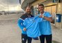 Camisas celestes e cartazes: como a torcida do Grêmio se mobilizou para apoiar Suárez
