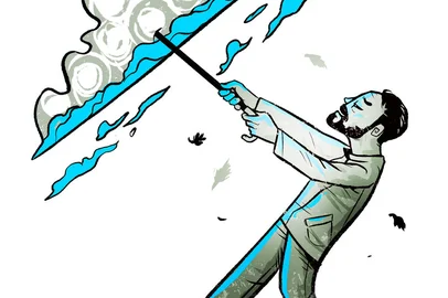 Ilustração de Charles Segat para crônica de Nivaldo Pereira a ser publicada na edição dos dias 18 e 19 de abril no caderno Almanaque.<!-- NICAID(16267876) -->